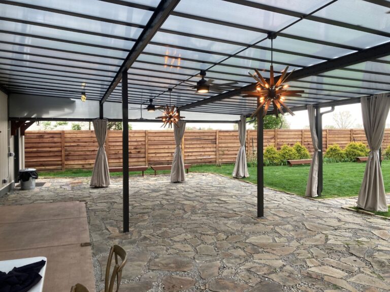 banquet hall with patio cover